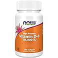Now Foods, Vitamin D3 Depot, 10000 IU, 1 Capsule Every 10 Days, Cholecalciferol from Lanolin, 120 Softgels, Lab-Tested, Gluten Free, Soy Free, Non GMO