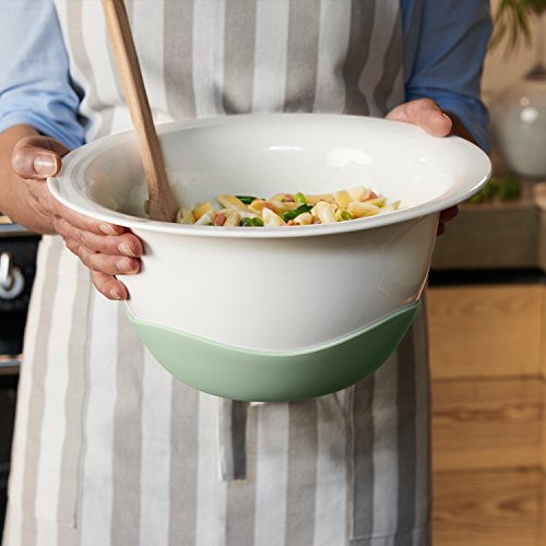 Villeroy & Boch 1360218395 Sieb/Servierschüssel, Porzellan, grün/weiß, 29,9 x 29,6 x 15,4 cm, 2 Einheiten - 5