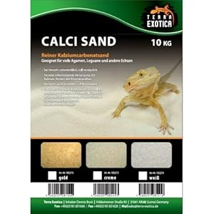 Calci Sand gold 10Kg, Kalziumcarbonatsand, Terrarieneinstreu