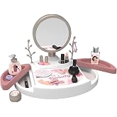 Smoby - My Beauty Center &ndash; Aynalı makyaj masası, makyaj, sa&ccedil; modelleri ve tırnaklar i&ccedil;in 15 aksesuar (sahte kozmetik) &ndash; geri 