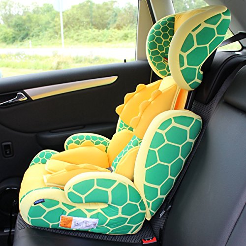 Kinderautositz / Autositz COMFORT + Sitzerhöhung MITWACHSEND 9-36 Kg (Gruppe 1+2+3) Modell: Schildkröte - 4