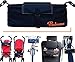 *** !!! MEGA CHRISTMAS DEAL !!! *** BABUNO Stroller Organiser Bag ? Storage System for Parents that Fits Majority of Pushchairs, Prams, Car Seats & Bikes ? Premium Quality Black Diaper Baby Bag with Insulated Bottle/Cup Holders ? LIFETIME GUARANTEE ? Love It or It's FREE!