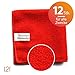 Produktbild Microfaser Tücher clean2magic Multi (12-teilig) | 12 Mikrofasertücher (rot) für alle Zwecke | 30 x 30 cm