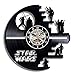Produktbild Meet Beauty Vinyl Evolution Star Wars Death Star LP Schallplatte Wanduhr Dekorieren Ihr Zuhause mit Modernen Large Darth Vader Classic Vintage Art Geschenk für Freund Herren und Jungen