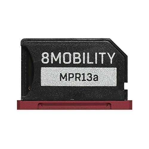 8MOBILITY iSlice Aluminium Micro SD Speicher Adapter für MacBook Pro Retina 13 '' A1425 und A1502 (rot)