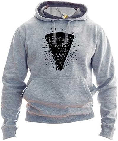 Pizza Pullover Funny Pizza Quote A Slice A Day Keeps The Sad Away Unisex Pizza Hoodie