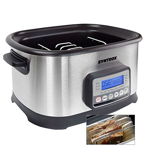 Syntrox Germany 16 in 1 Sous Vide Kocher, Multikocher, Niedrigtemperaturgarer , Vakuumgarer, Slow Cooker Langsamgarer, Schongarer der Premiumklasse - 5