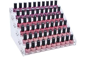 Benbilry Nagellack Organizer Nagelllack Ständer Nagellack Display Nagellack Regal Acryl Nagellack Aufbewahrung (6 Schichten)