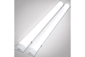 Randaco Lot de 2 Règlette LED 36W Étanche 120CM IP65, Blanc Neutre 4000K, Luminaire LED pour Garage Cave Atelier Salle de Bain Entrepôt