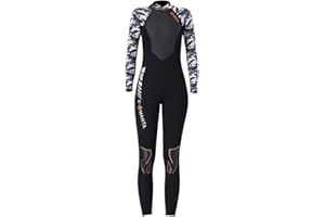 SK Studio Womens Wetsuit 3MM Neoprene Winter Swimwear Warm Diving Snorkeling Surfing Swimwear