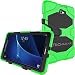 Produktbild TECHGEAR® (Schutzhülle für Samsung Galaxy Tab A 25,7 cm 2016 (SM-T580 Serie) Robuste Schutzhülle Design Stoßfester Panzer lange Überlebenszeit mit abnehmbaren Ständer Schule, Kids, Bauunternehmer Fall grün grün Galaxy Tab