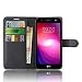 Produktbild LG X Power 2 Hülle , Anzhao PU Ledertasche Brieftasche Schutzhülle für LG X Power2 Hülle (Schwarz)