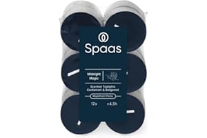 Spaas Scented Tealights flatpack x12 4,5h - Midnight Magic