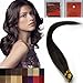 16''18''20''22''24'' Straight Keratin I Stick Tip Human Hair Extensions 100Strand 5 Length 8 colors for choose (16'' 0.4g/s, #02 DARK BROWN)