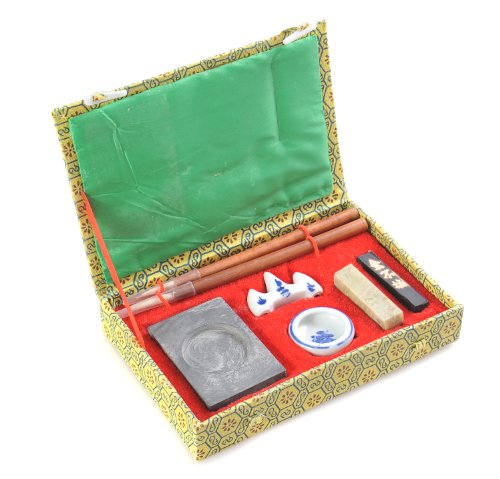 Abakus Calligrafica Deluxe: Set di 7 pezzi in cassetta di legno, dimensioni della scatola, H-CGS-7-01