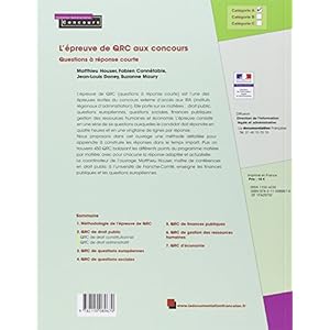 L'épreuve de QRC aux concours Livre en Ligne - Telecharger Ebook