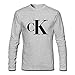 Produktbild Men's Calvin Klein Casual Long Sleeve T-Shirt Large Gray