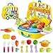 Produktbild Mitlfuny Kinder Erwachsene Entwicklung Lernspielzeug Bildung Spielzeug Gute Geschenke,Plastik täuschen Rollenspiel-Nahrungsmittelchef-Küche-Kochsatz-pädagogisches Spielzeug vor