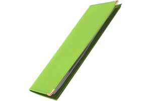 LIVAN - L702 - Porte chéquier Longue - Porte Cartes - Cuir - Format Classique - Homme Femme - 23,5 x 10 cm (Z Vert anis)