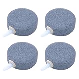 acuario redondo cristal Se puede lavar varias veces. UEETEK Piedras Difusor de Aire Forma Redondo para Los Tanques de Peces o Acuarios 4pcs