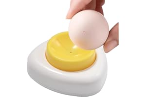 BOMMFU Eierstecher Eipicker | Eierstecher Eipicker Für Hartgekochte Eier | Edelstahl Eierpiekser Mit Sichere Nadel Und Basis - Praktisches Egg Gadget Für Einpiksen Der Eier