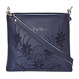 Funkia™ sling bags for womens | sling bag blue for girls stylish trendy with double partition/back zip and inner zip
