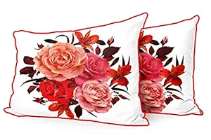 DreamVio Jute Fabric Printed Decorative Pillow/Throw/Cushion Covers for Living Room, Bed Room, Sofa,Chairs,Pillow Cases, Pillow Covers Set of 2, Size 12x18 Inches Style157