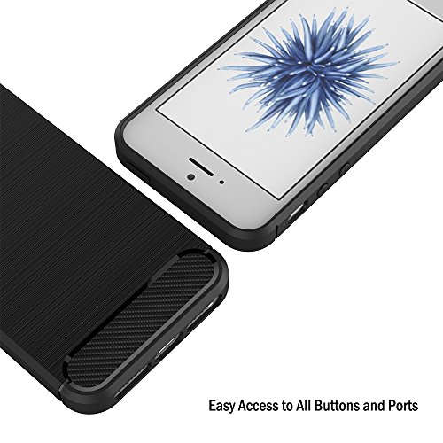 Funda iPhone SE AICEK Negro Silicona Fundas para Apple iPhone SE 5S 5 Carcasa iPhone SE Fibra de Carbono Funda Case reviews Funda iPhone SE AICEK Negro Silicona Fundas para Apple iPhone SE 5S 5 Carcasa iPhone SE Fibra de Carbono Funda Case