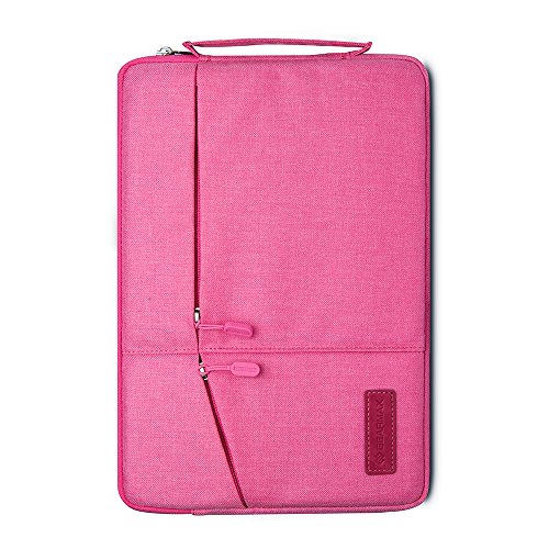 Acxeon Business Laptop Netebook Hülle Sleeve Tasche einfachen Stil Wasserabweisendes Nylongewebe Notebook Sleeve für MacBook Air / Pro Retina, Surface pro4, Ultrabook /Netbook (11", Pink)