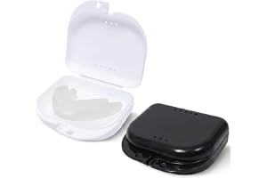 2 st plasttandlåda (vit + svart), fodral för bärbar tandvård, hygienisk förvaring för ortodontiska rännor och tandskydd