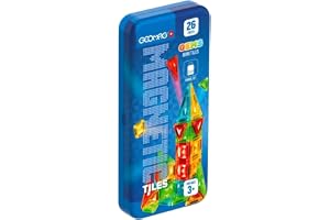 GEOMAG - Magnetic Mini Tiles Travel 26 | Bärbar magnetisk konstruktionssats