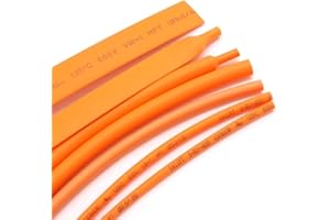 ICOBES 1M Orange Dia 1 2 3 4 5 6 7 8 9 10 12 14 16 20 25 30 40 50 mm Heat Shrink Tube 2:1 Polyolefin Thermal Cable Sleeve Insulated (Color : Orange, Size : 8mm x 1 Meter)