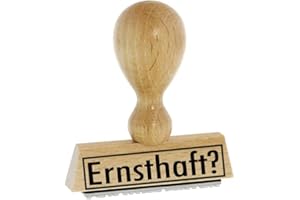 DIE STEMPEL GMBH Sprüche-Stempel/Holzstempel ernsthaft? vom Kaufhaus2010