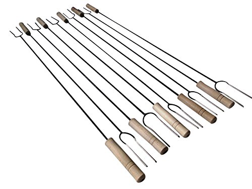 10x XXL Grillspieß Lagerfeuer Feuer Edelstahl Spieß Grillbesteck 1m / 120cm NEU2