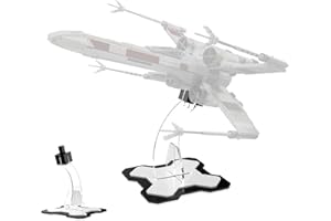 cooldac Soporte de exhibición acrílico compatible con Lego 75355 Star Wars X-Wing Starfighter, soporte individual transparente (solo soporte de pantalla, modelo no incluido)
