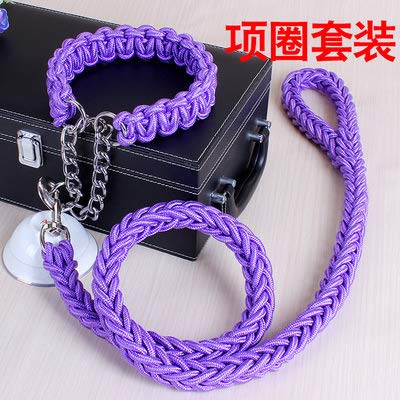 Falsfy 1PC Fournitures pour Chien Nouvel Article De Formation pour Animaux Anneau Anti-Explosion Punch Chien Traction Nylon Pet Traction Rope XL P