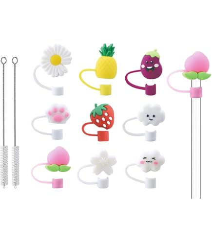 4 Sets Paille Silicone Reutilisable Portable Paies Portables Boire Des