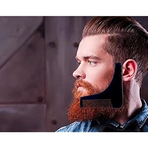 Beard template and comb by StahlBart: template shaving aid for a proper shave, grooming and stubbles | beard comb and… - Image 4