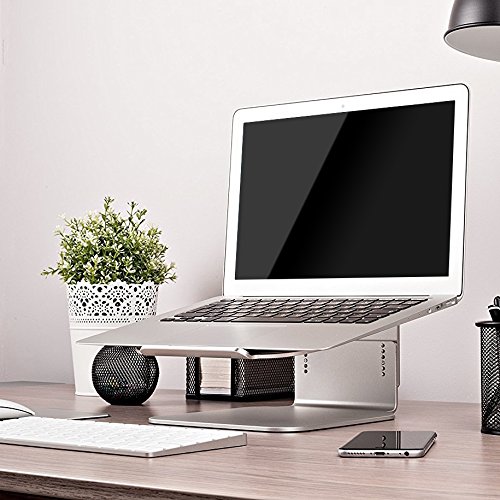 Desire2 Ansicht MyScreen Aufzug Riser Ergonomische Tischständer Höhenverstellbar für Macbook, Notebook und Laptop – Crafted Aluminium-Legierung Silber - 4