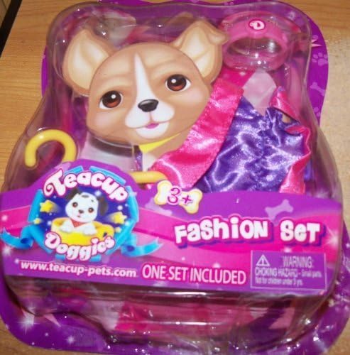 Teacup Doggies Fashion Set (Styles &amp; Colors May Vary) by Toy Deck