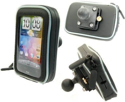 BUYBITS Waterproof Case with RAM 1inch Ball Fixing for RAM Motorcycle Mounts fits the HTC Desire HD (sku 10158)