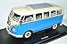 Produktbild Original VW Volkswagen T1 Blau Weiss Samba Bully Bus 1950-1967 1/18 Welly Modell Auto mit individiuellem Wunschkennzeichen