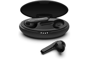 Belkin Écouteurs sans fil SOUNDFORM Move Plus (True Wireless, Bluetooth, certification IPX5, basses profondes, pour iPhone, Android, etc.)