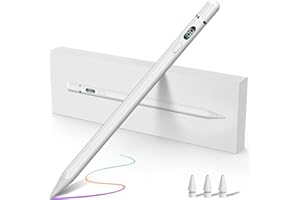 KOKABI Lápiz Stylus 1.ª Generación con Indicador LED de Encendido, Lápiz con Duración de la Batería Extralarga & Rechazo de Palma & Detección de Inclinación, Lápiz para Tablet iPad 2018-2024
