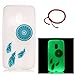 Produktbild Schutzhülle für Lenovo Moto G4 Play, GOCDLJ Ultra Thin TPU Luminous Fluoreszierendes Licht Leuchtende Nacht Hülle Muster Gel Skin Transparent Bumper Rand Cover Tasche Bunte Handyhülle Protective Case Schale schützende Durchsichtig Rückschale Clear Rubber Pattern Fall Handytasche Weiche Ränder Etui + Chinesischer Stil Rote Armbänder für Motorola Moto G4 Play Design Blau Campanula