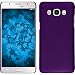 Produktbild PhoneNatic Case für Samsung Galaxy J5 (2016) J510 Hülle lila gummiert Hard-case + 2 Schutzfolien