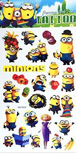 3 Bögen Cartoon Zeichentrick Tattoos Fake Tattoos Geschenk für Kinder - 2