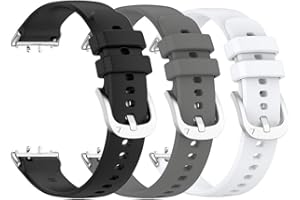 Waekethy Bracelets pour Samsung Galaxy Fit 3 SM-R390, Soft Silicone Bracelet Montre Sport Smartwatch Strap Compatible avec Samsung Galaxy Fit 3 SM R390