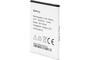 SHAWOROCE Akumulatory kompatybilne z telefonem Doro 8035 DSB-0170 DBT-2500A Phone Easy 2500 mAh 3,8 V do ładowania bateria litowo-jonowa