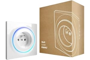 Fibaro Walli Outlet Type E/Z-Wave Plus Intelligent Socket, Smart Outlet, FGWOE-011